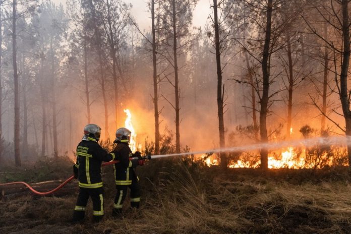 Wildfires rage in southern France